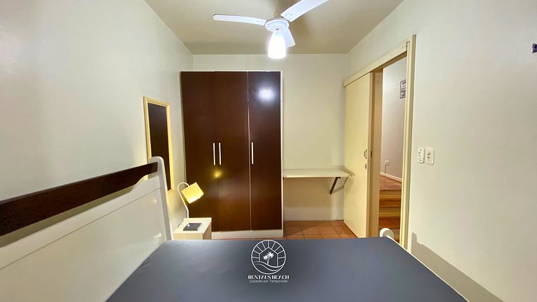 Apto confortável apenas 300m do mar | 6x sem Juros