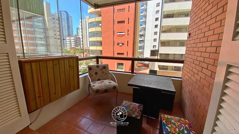 Apto confortável apenas 300m do mar | 6x sem Juros