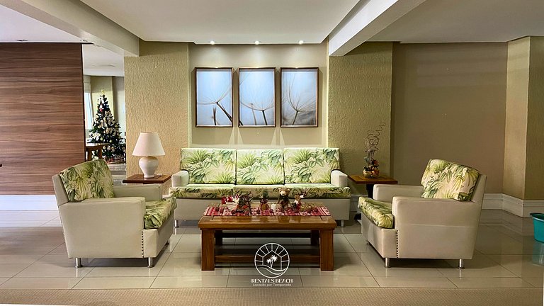 Apto confortável apenas 300m do mar | 6x sem Juros