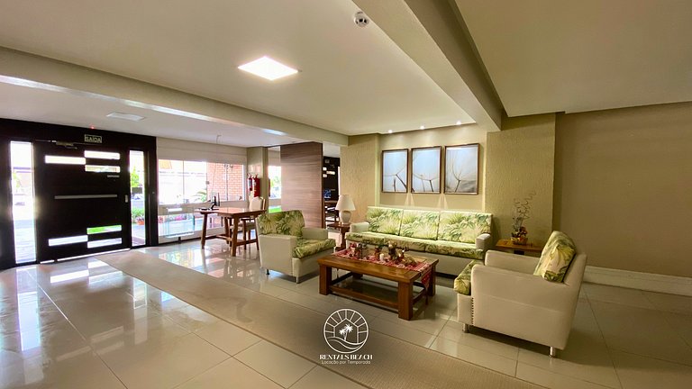 Apto confortável apenas 300m do mar | 6x sem Juros