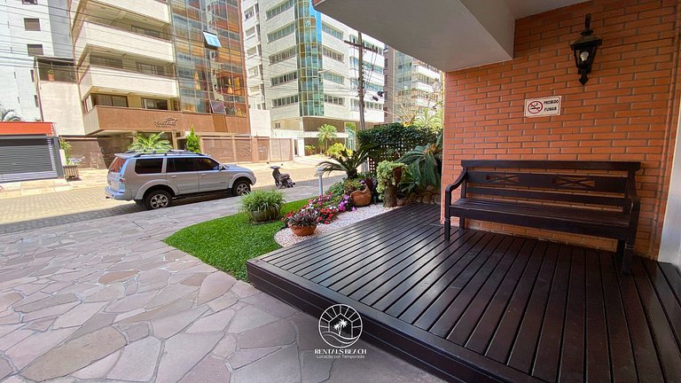 Apto confortável apenas 300m do mar | 6x sem Juros