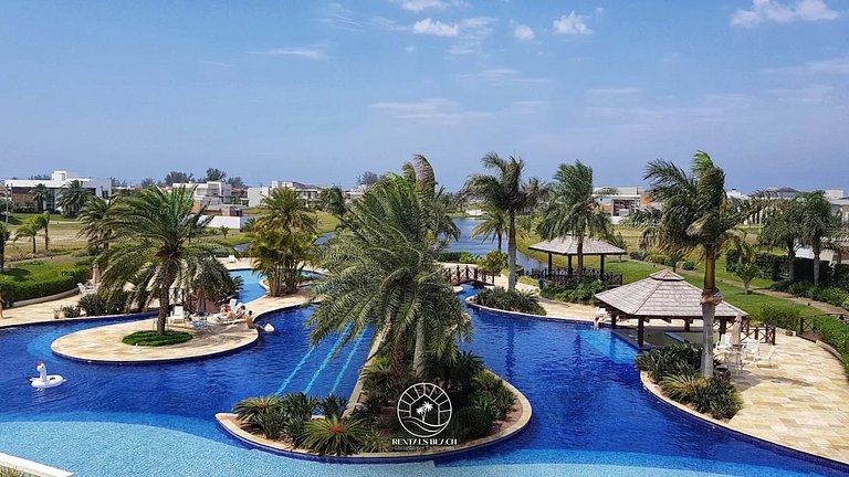 Casa Condomínio 5 suítes com piscina a 350m do mar