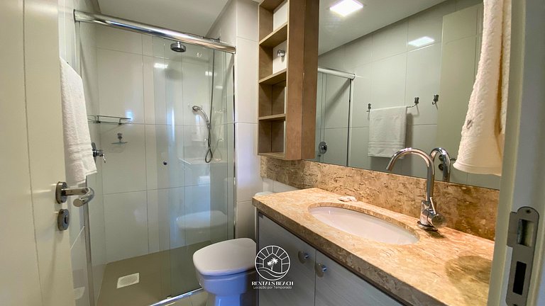 Apto sofisticado a 300m do mar – Quatro Praças