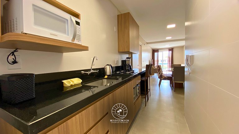 Apto novo de 2 quartos em Torres a 200m do mar