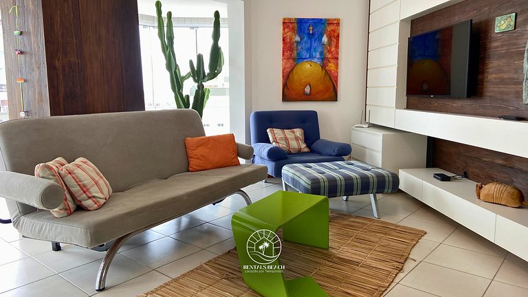 Cobertura com e 3 suítes a 350mts do mar