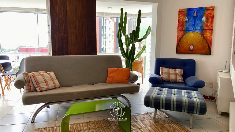 Cobertura com e 3 suítes a 350mts do mar