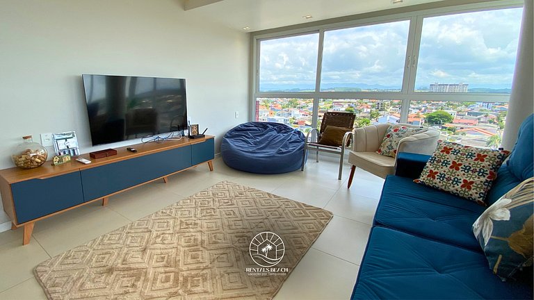 Vista incrível e três quartos no centro de Torres