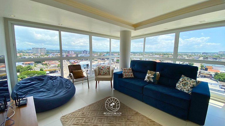 Vista incrível e três quartos no centro de Torres