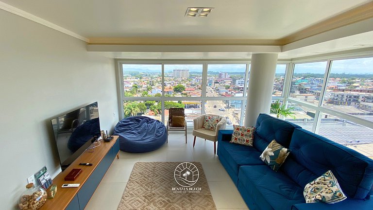 Vista incrível e três quartos no centro de Torres