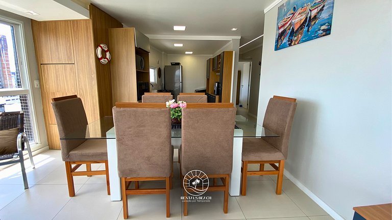 Vista incrível e três quartos no centro de Torres