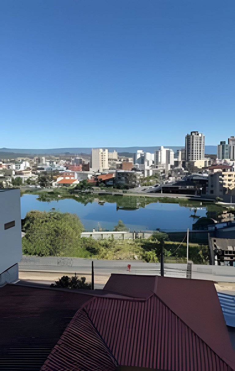 Apto 3 quartos com piscina a 190mts do mar