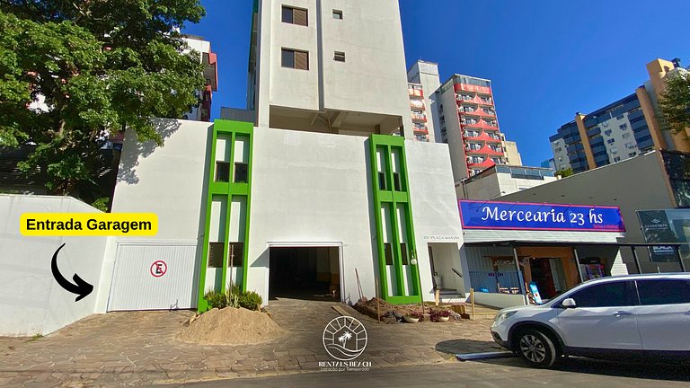 Apto central a menos de 250m do mar | Piscina