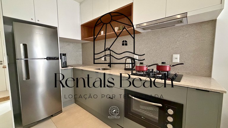 Studio Praia da Cal Torres com Piscina | Rentals Beach
