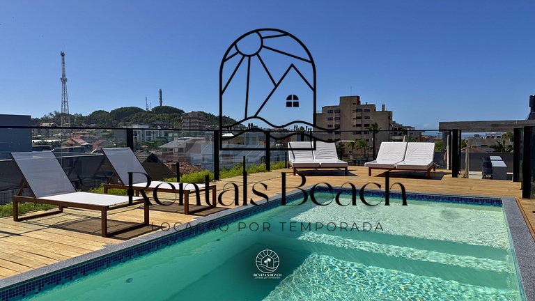 Studio Praia da Cal com Piscina Torres | Rentals Beach