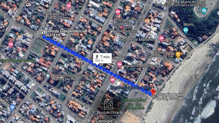 Studio na Praia da Cal em Torres-RS | Rentals Beach