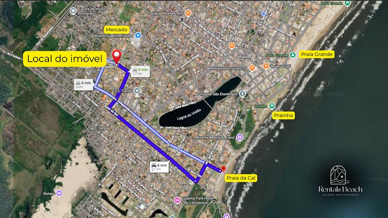 Sobrado para Temporada em Praia da Cal | 4 Hóspedes