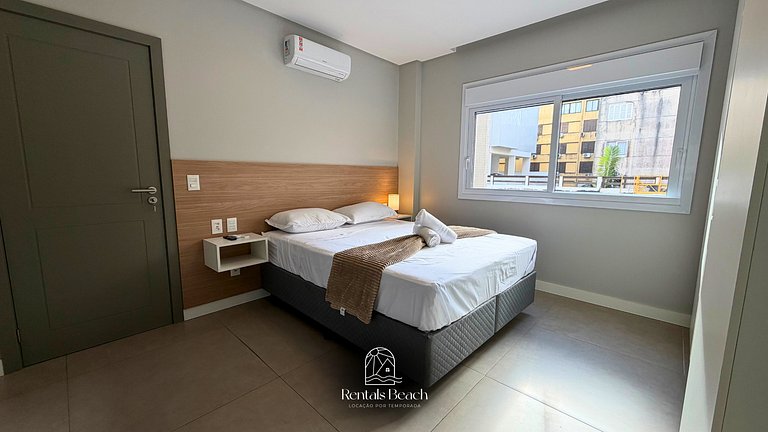 Apto Térreo | 290m da Praia |Ar condicionado