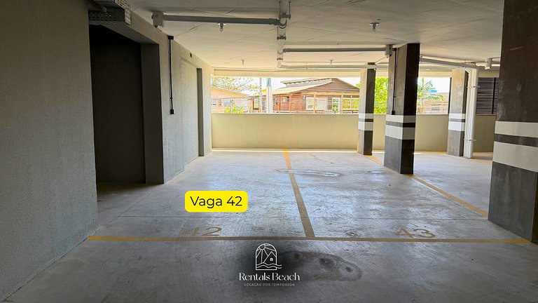 Apto 2 Suítes | 400m da Praia | Garagem | Ar cond.