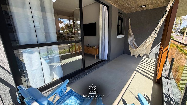 2 Dormitórios | 400m da praia | Piscina e hooftop